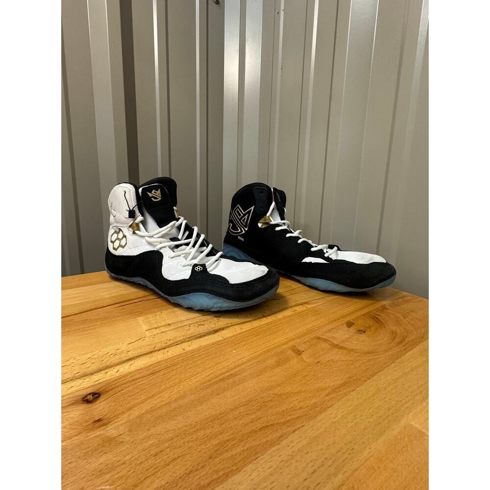 RUDIS JB1 Jordan Burroughs Wrestling Shoes Men's Size 10.5 Black White